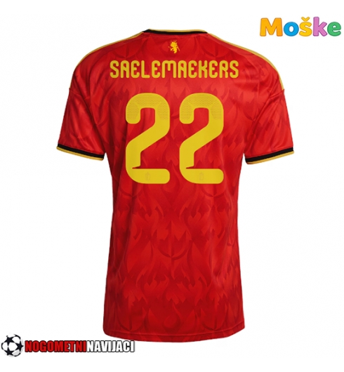 Moške Nogometnih dresov Belgija Alexis Saelemaekers #22 Domači SP 2026 Kratki rokavi Moške Nogometnih dresov Belgija Alexis Saelemaekers #22 Domači SP 2026 Kratki rokavi